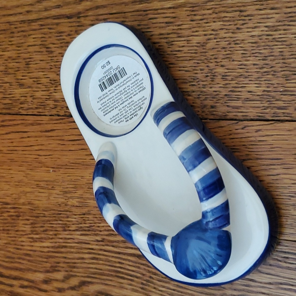 Ceramic Flip Flop Tea Candle Holder